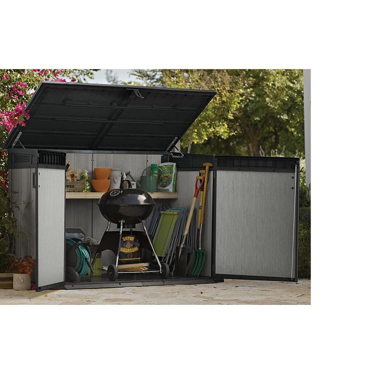 Keter 6 x 3 Oakland Grande Store Heavy Duty Plastic Shed – Grey - Image 8