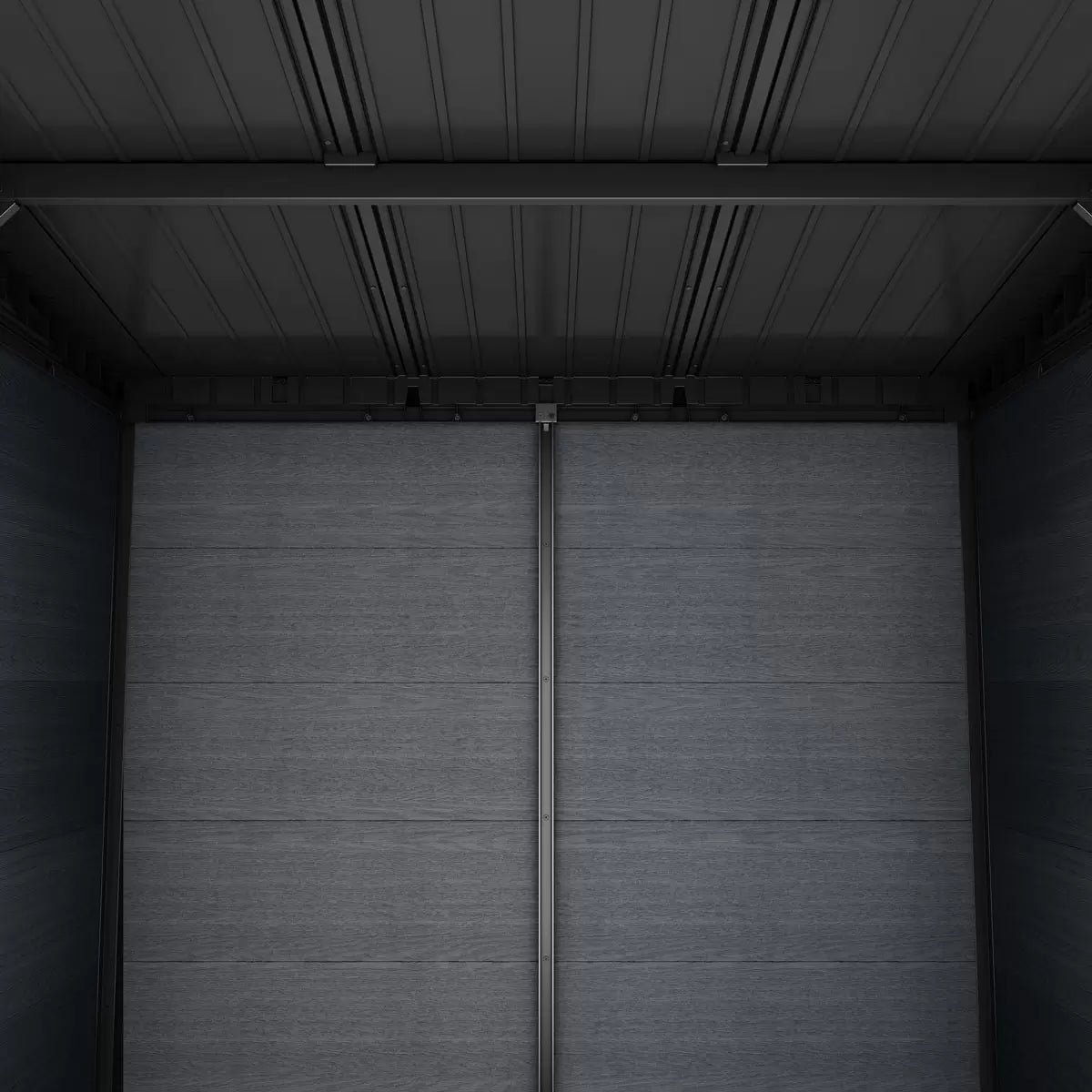 Keter 11x 7 Cortina Heavy Duty Plastic Pent Shed – Dark Grey - Image 4