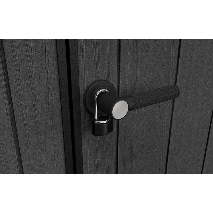 Keter 7x 7 Cortina Heavy Duty Plastic Pent Shed – Dark Grey - Image 2