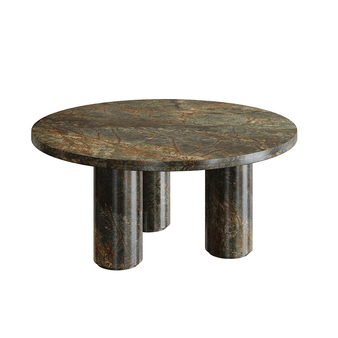 Casoli Marble Coffee Table, Forest Green - Image 3
