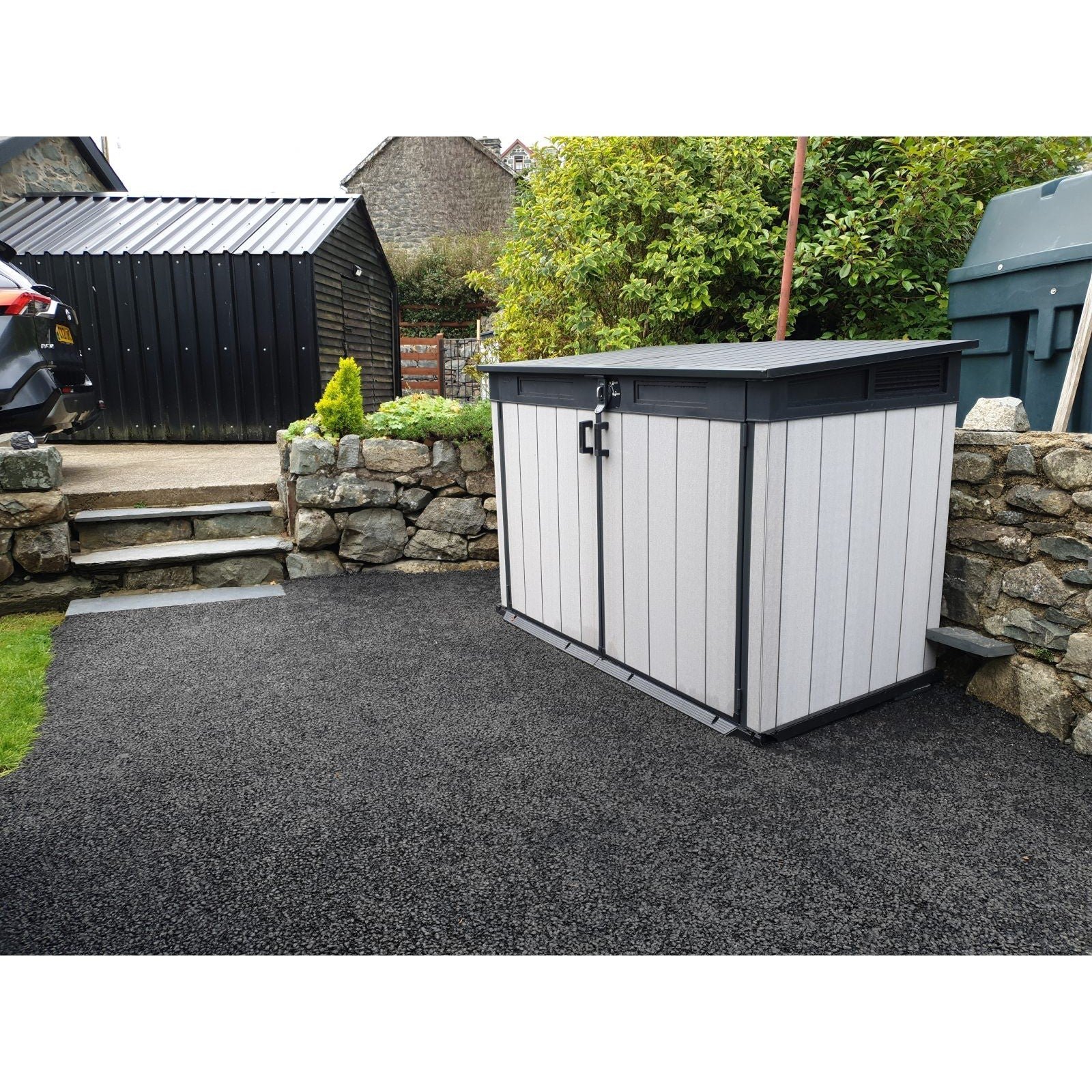 Keter 6 x 3 Oakland Grande Store Heavy Duty Plastic Shed – Grey - Image 2