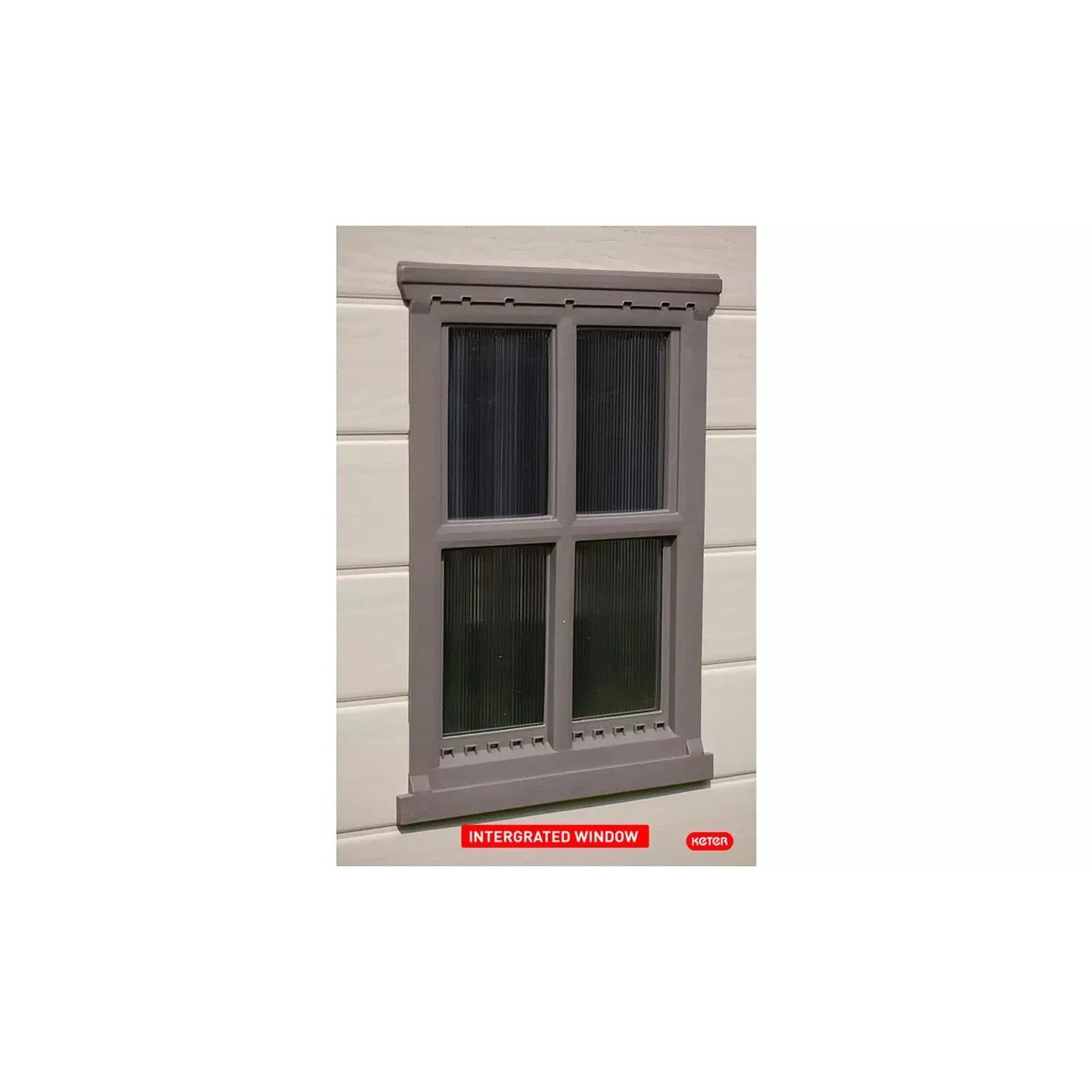 Keter 4×6 Factor Heavy Duty Plastic Garden Shed – Beige - Image 5