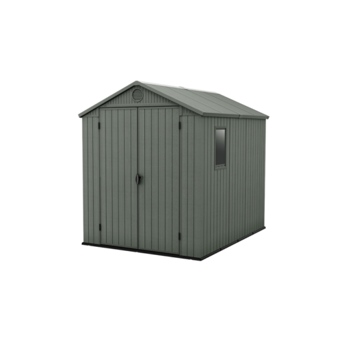 Keter 6×8 Darwin Heavy Duty Plastic Garden Shed – Green