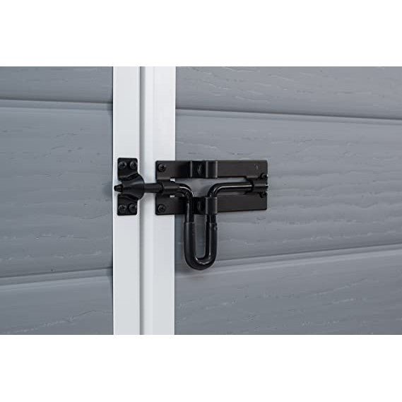 Keter 6 x 6 Manor Plastic Pent Garden Storage Shed – Grey - Image 7