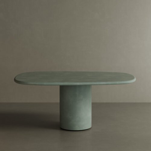 Solla Microskin Dining Table, Moss