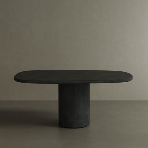Solla Microskin Dining Table, Nero