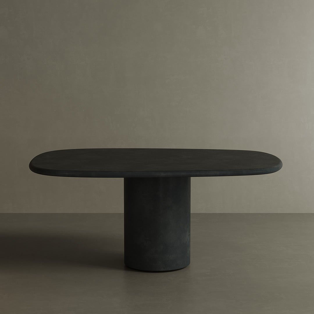 Solla Microskin Dining Table, Nero