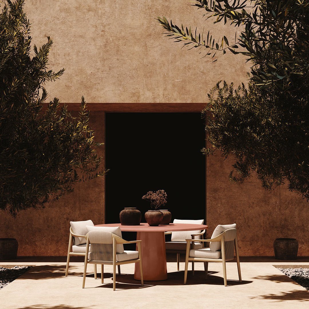 Santo Microskin Dining Table, Clay - Image 5