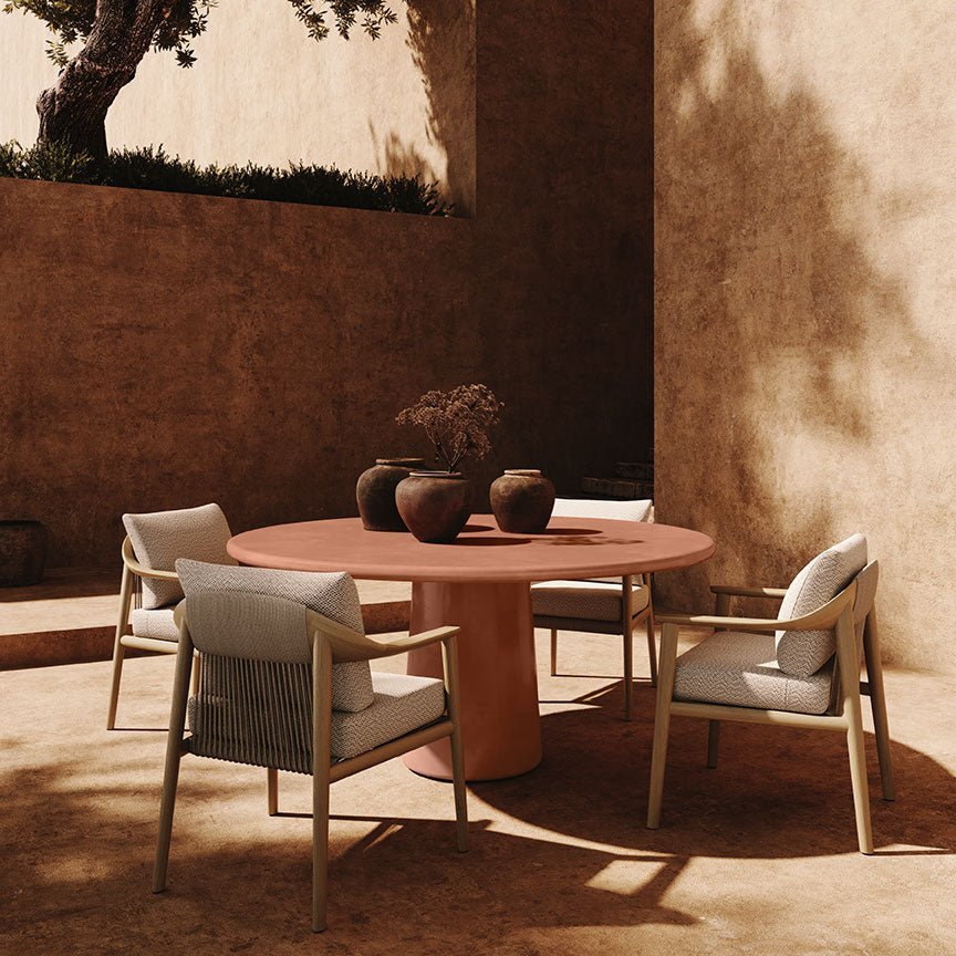 Santo Microskin Dining Table, Clay - Image 2