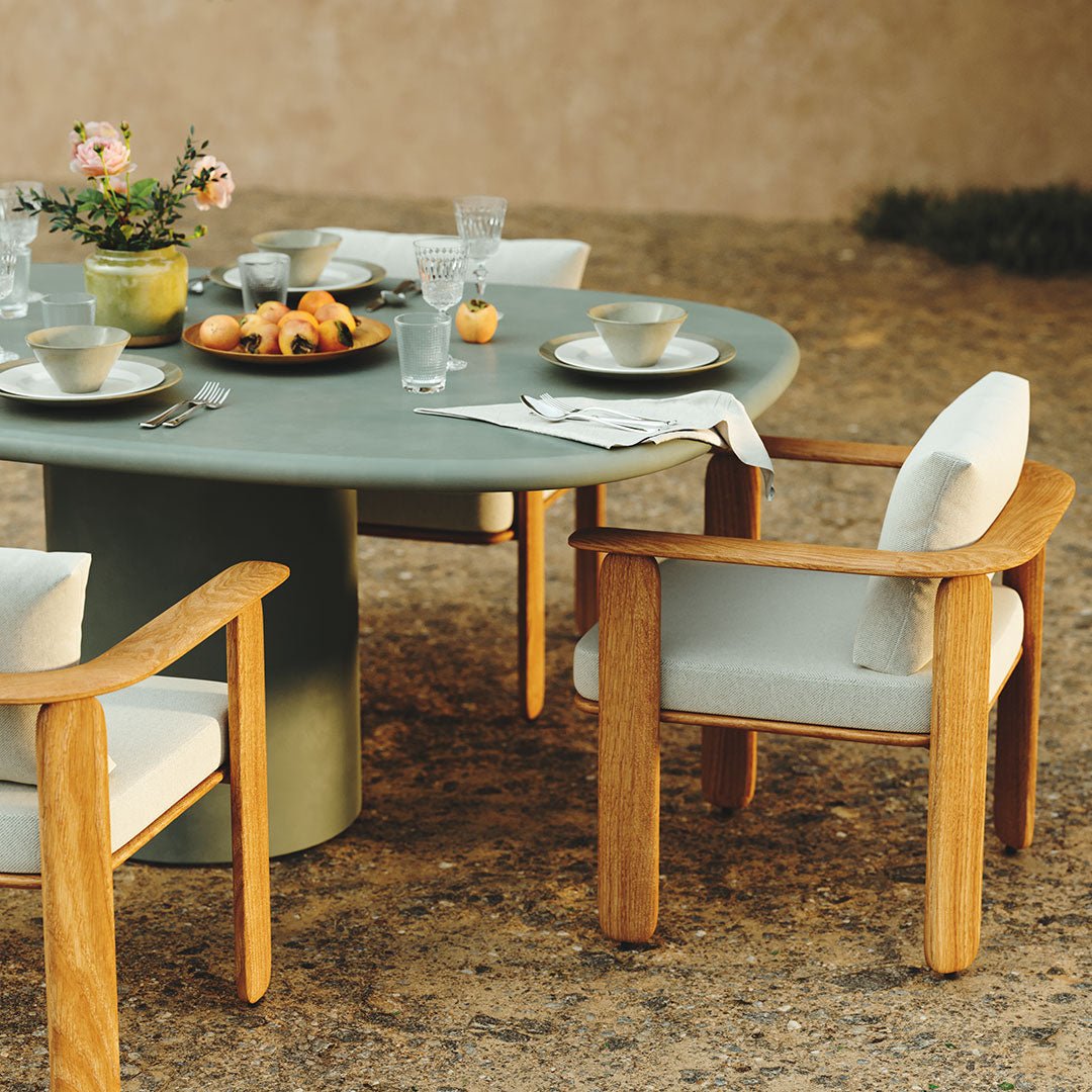 Solla Microskin Dining Table, Moss - Image 5