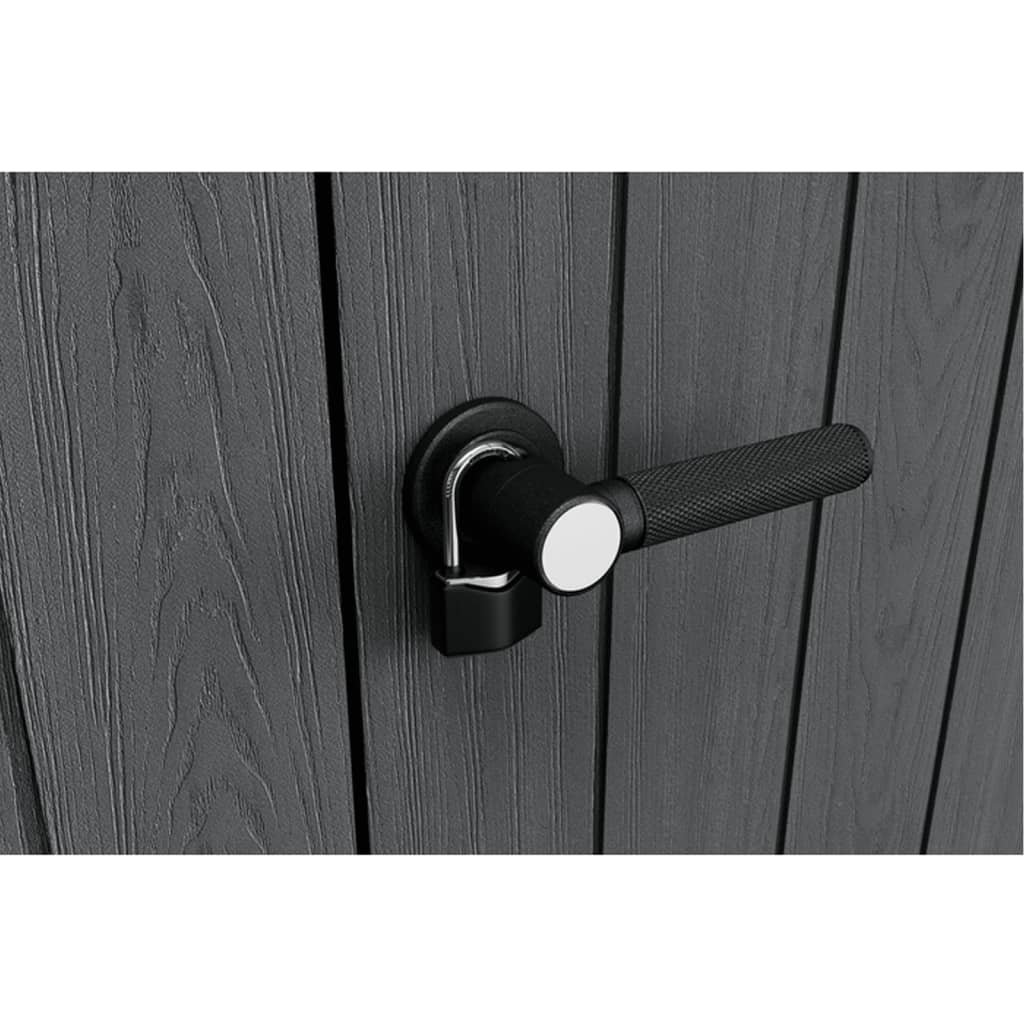 Keter 4×2 Cortina Alto Heavy Duty Vertical Plastic Garden Shed with Shelves - Image 3